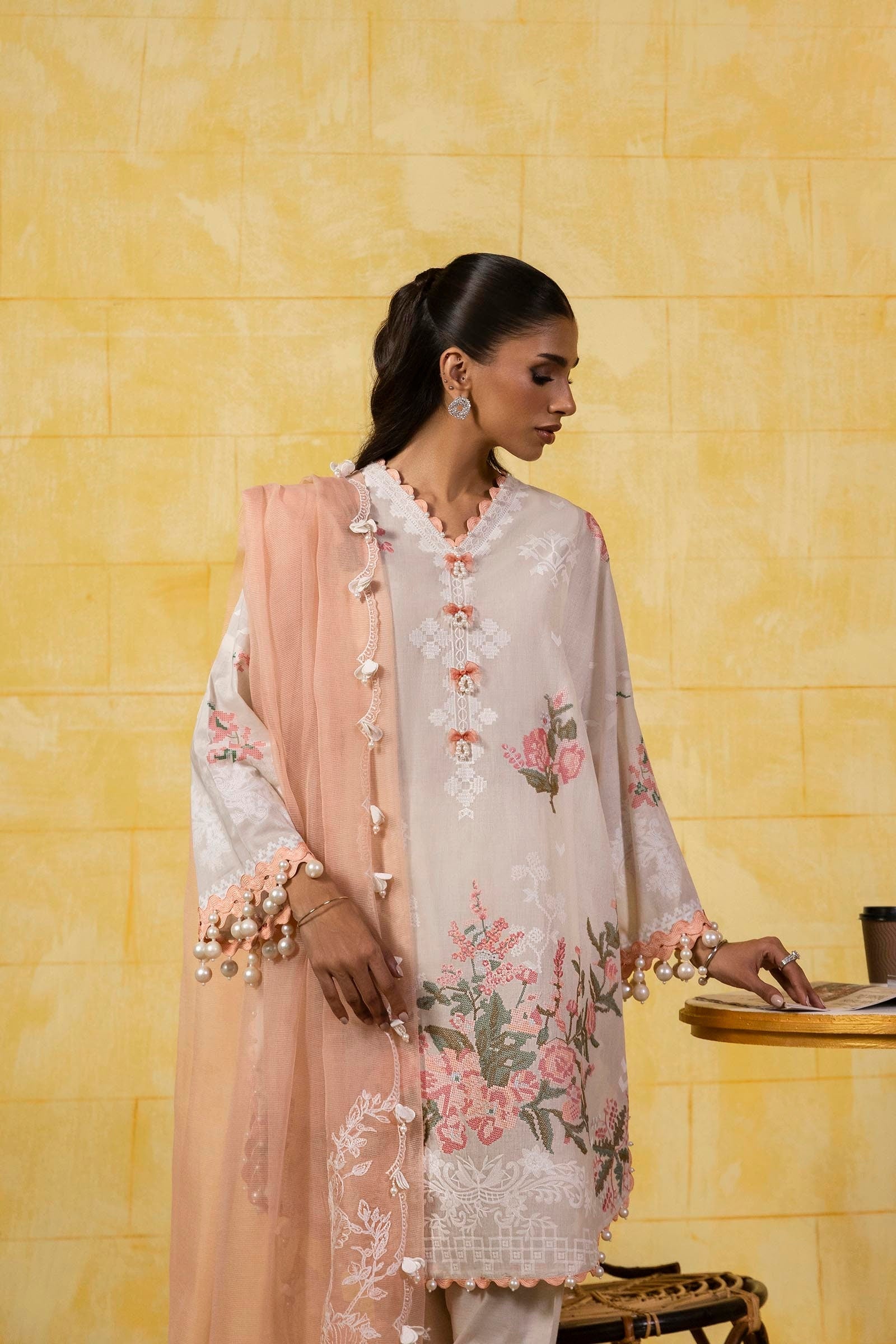 Sana Safinaz | Muzlin Spring 25 | M251-016A-3CT - House Of Hania