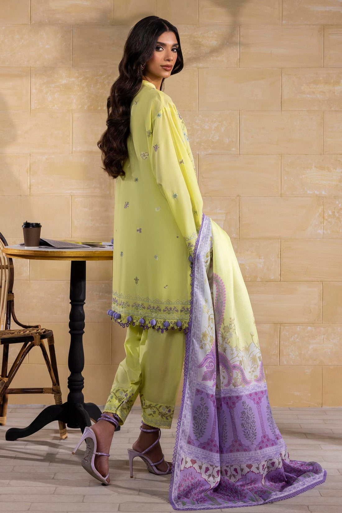 Sana Safinaz | Muzlin Spring 25 | M251-018B-3CT - House Of Hania