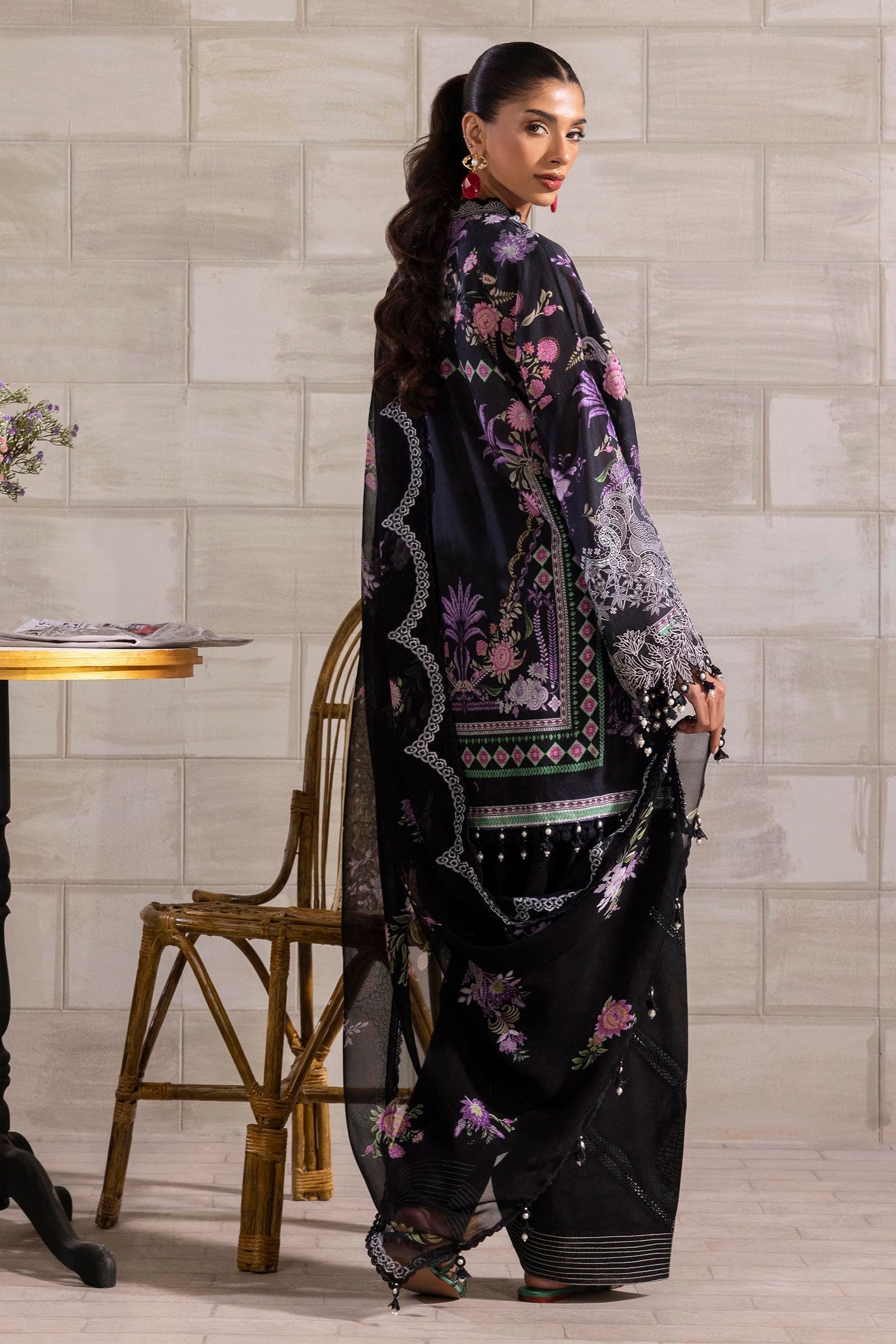 Sana Safinaz | Muzlin Spring 25 | M251-019B-3CS - House Of Hania