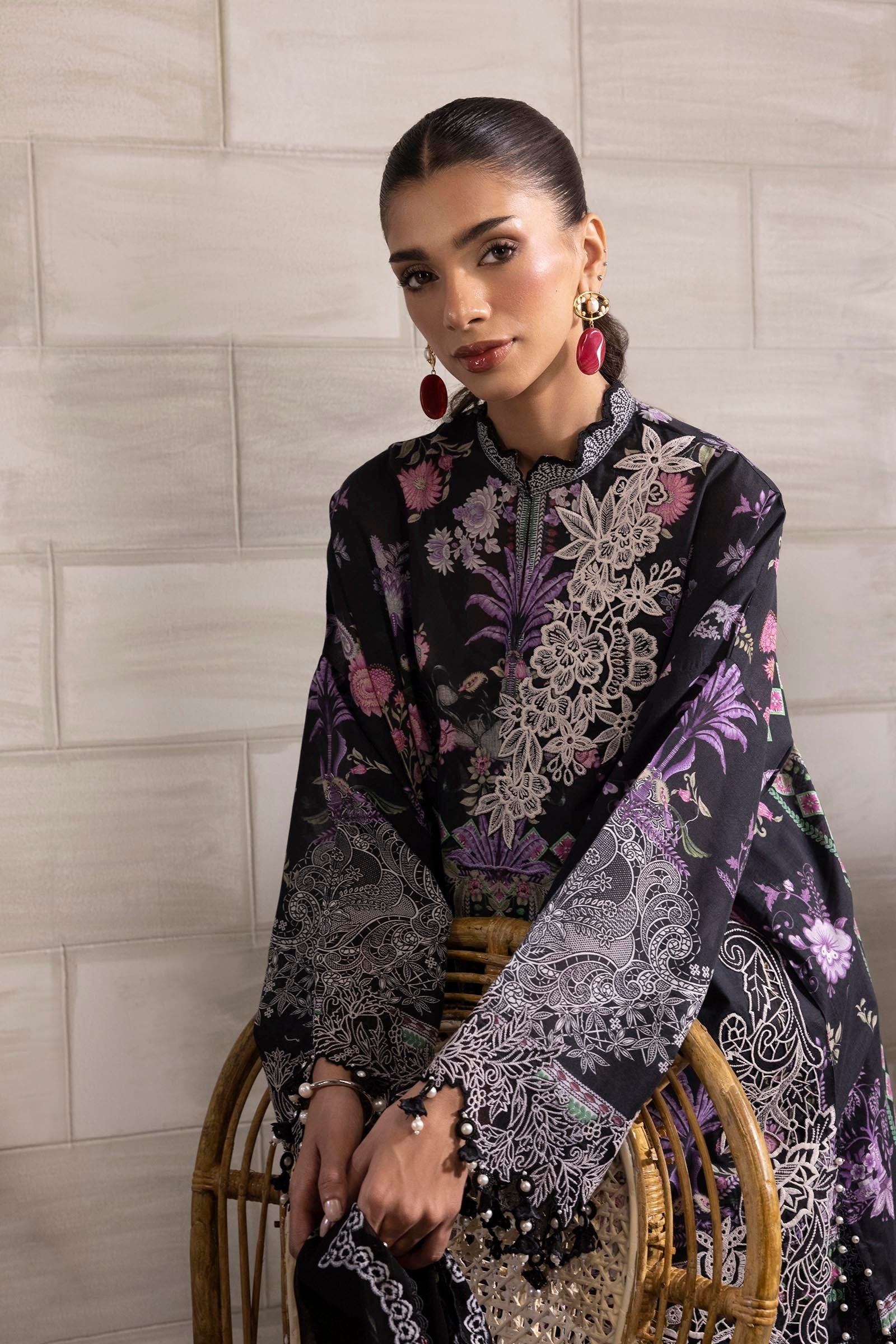 Sana Safinaz | Muzlin Spring 25 | M251-019B-3CS - House Of Hania