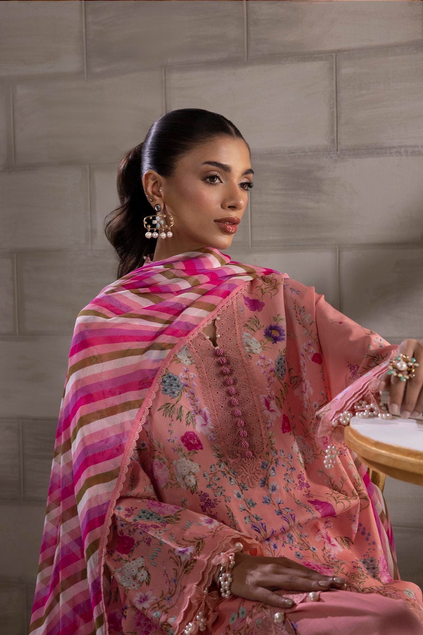 Sana Safinaz | Muzlin Spring 25 | M251-024B-3CI - House Of Hania