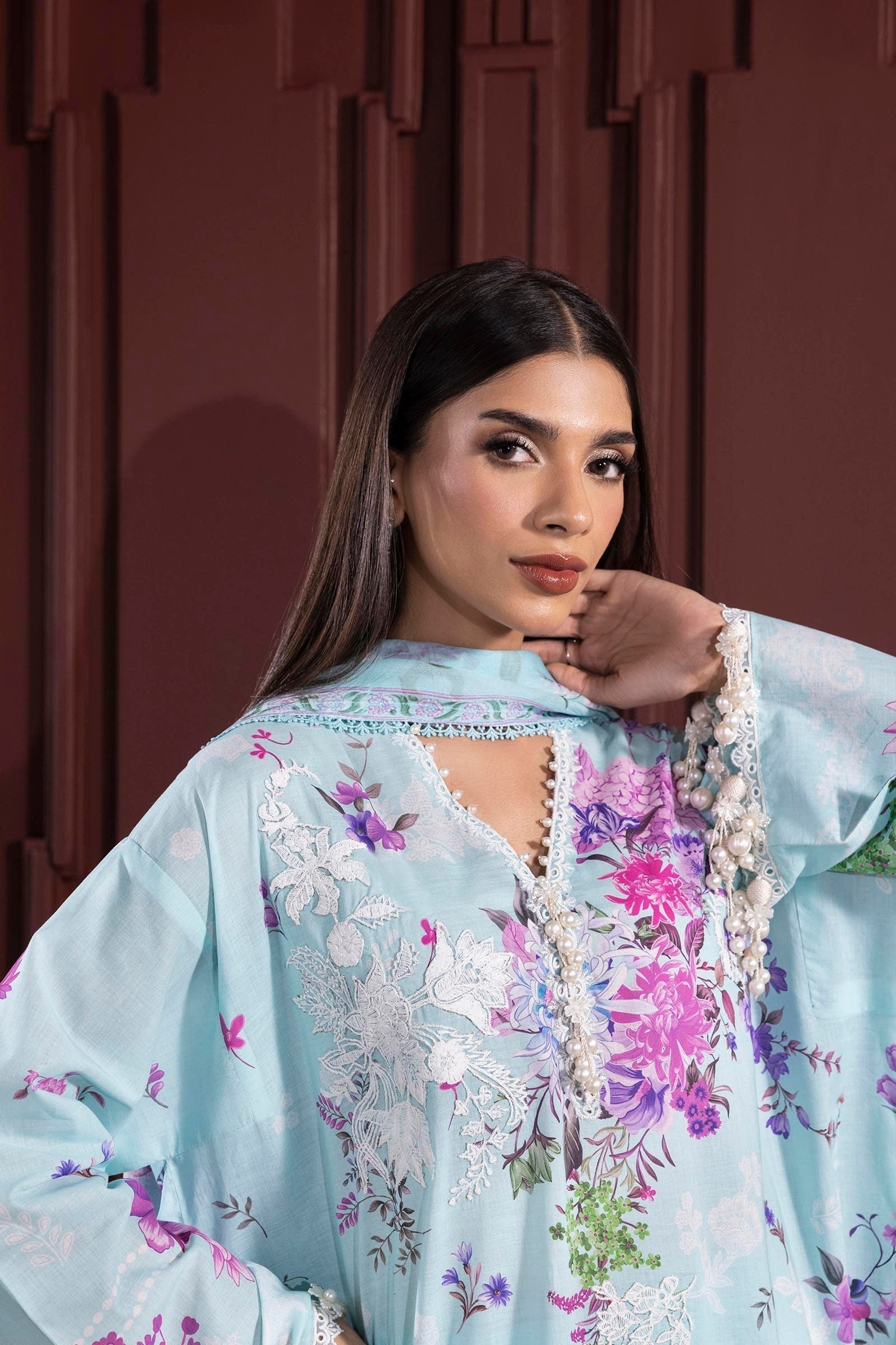 Sana Safinaz | Muzlin Spring 25 | M251-025B-3CJ - House Of Hania