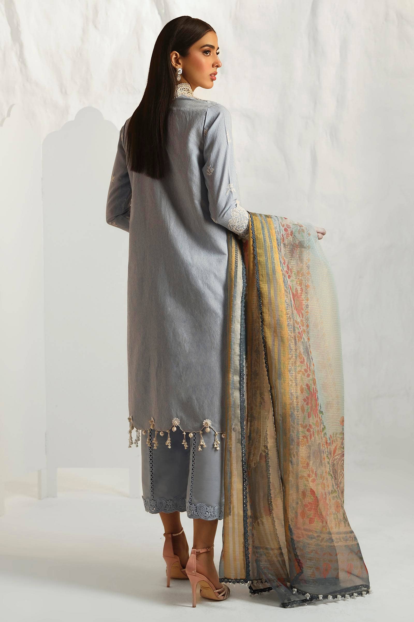Sana Safinaz | Muzlin Summer 24 | 013B-DH - House Of Hania