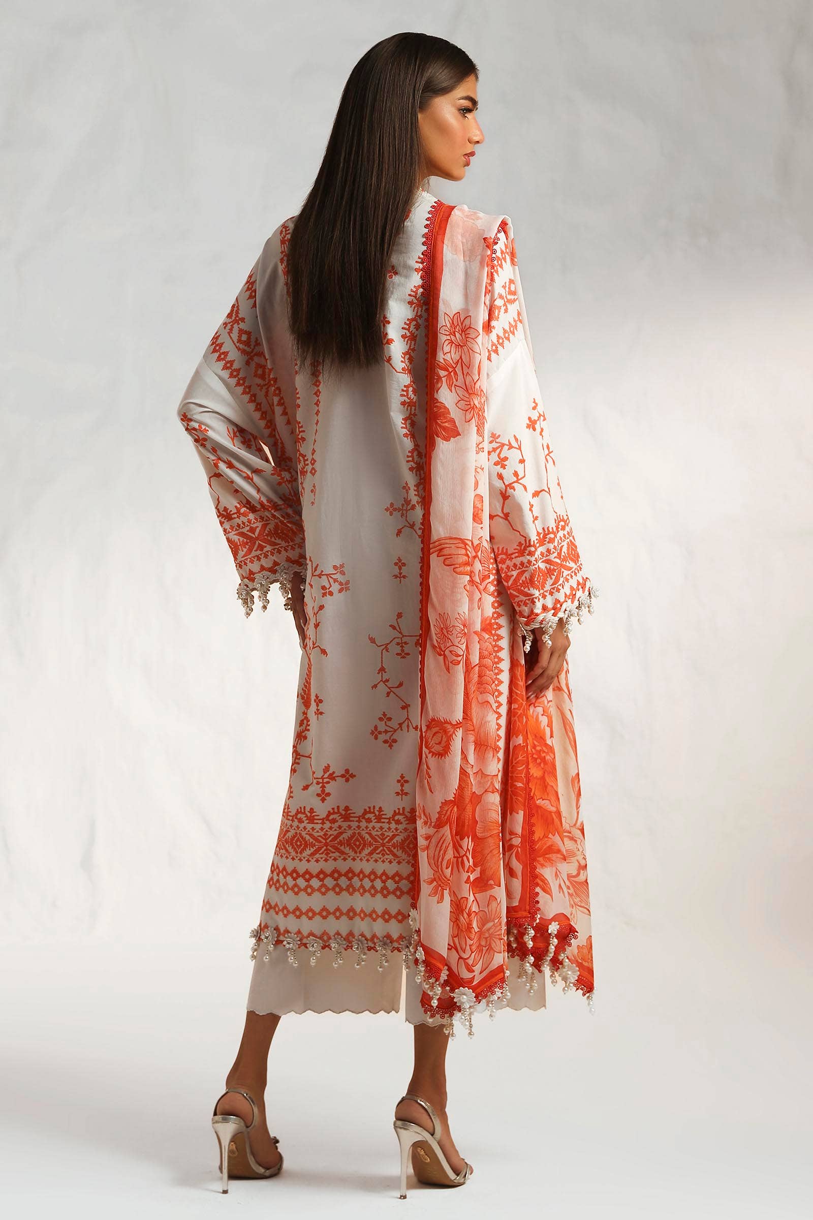 Sana Safinaz | Muzlin Summer 24 | 017B-CJ - House Of Hania