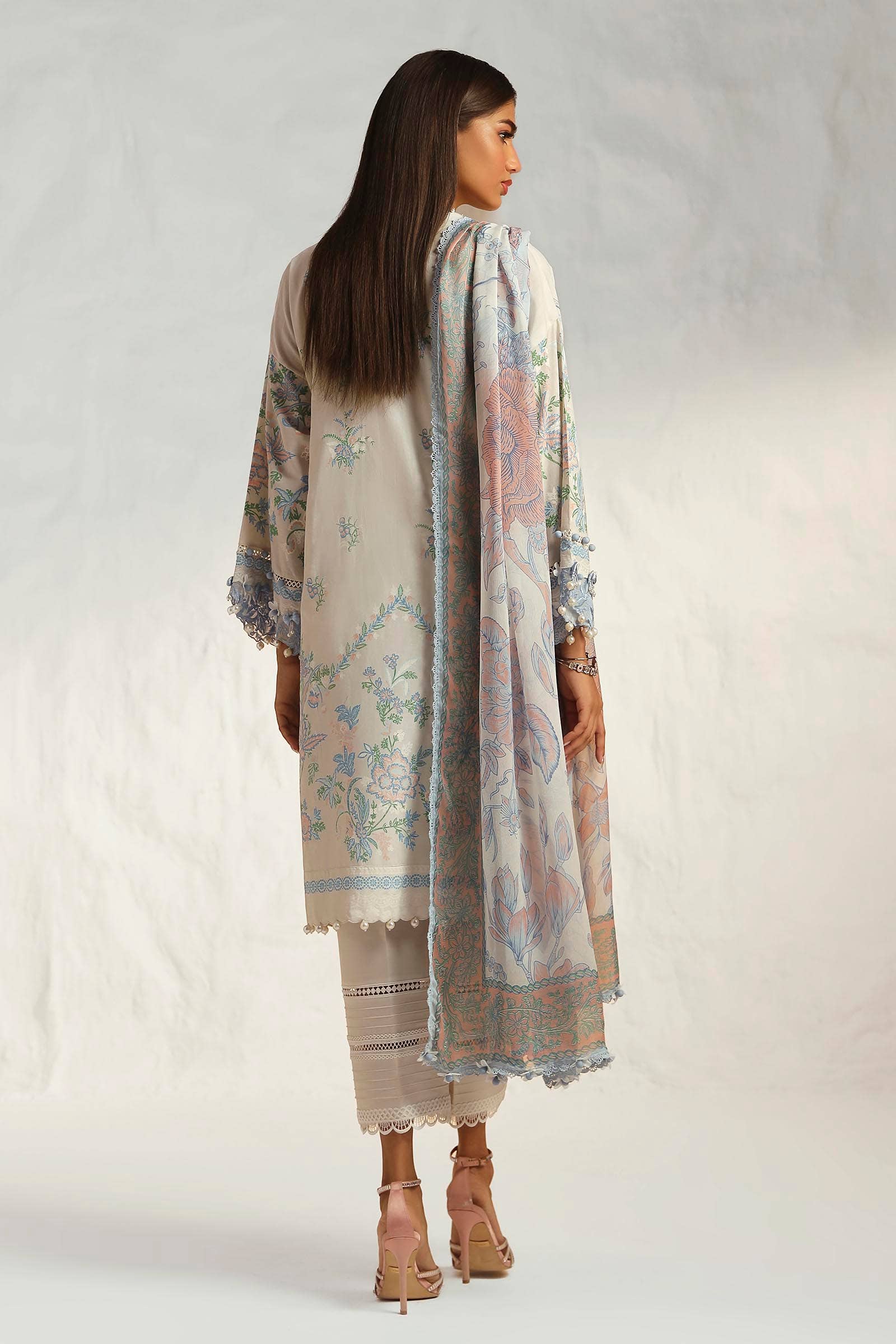 Sana Safinaz | Muzlin Summer 24 | 019A-CJ - House Of Hania