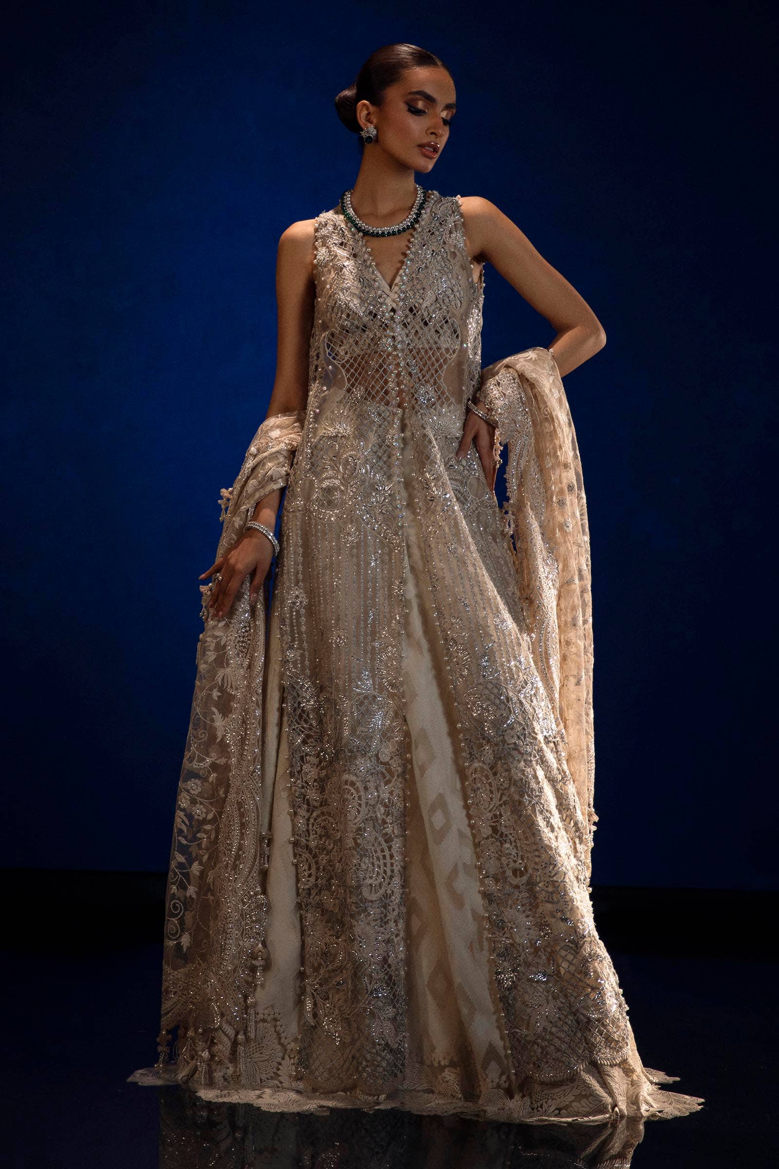 Sana Safinaz | Nura Festive 24 | N241-001-3CT - House Of Hania