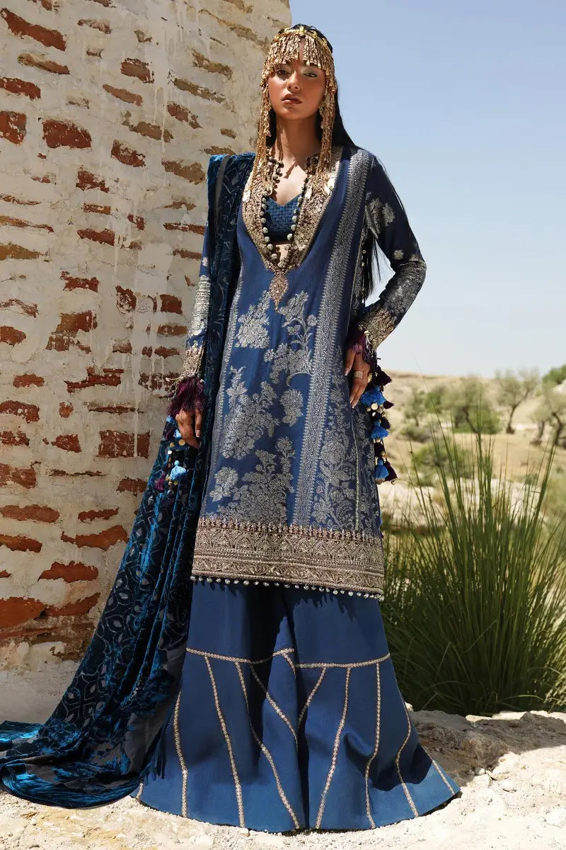 Sana Safinaz | Winter Luxury 23 | S231-001B-DF - House Of Hania