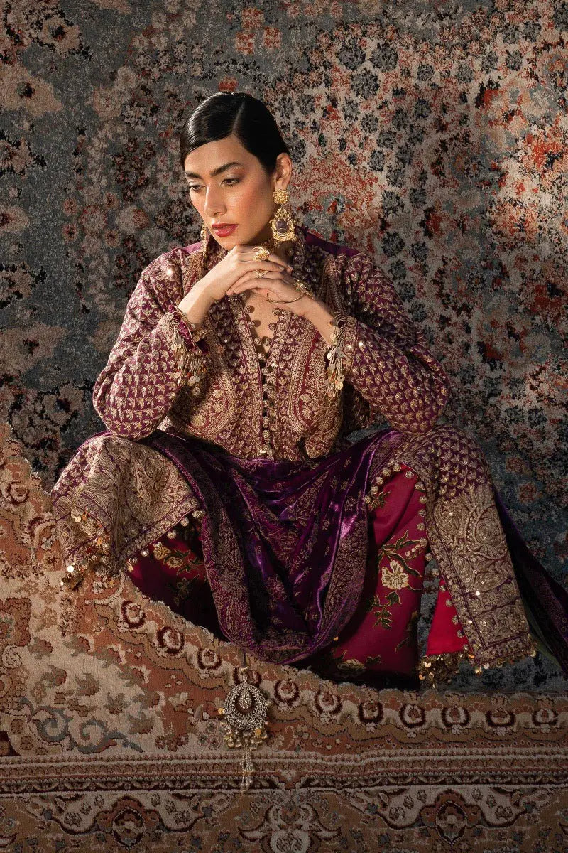 Sana Safinaz | Winter Luxury 23 | S231-007B-DE - House Of Hania