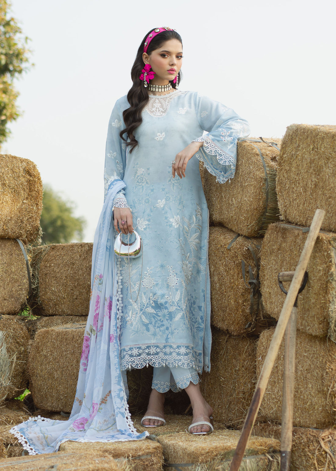 Sardinia | Printkari Lawn Edit 25 | Iris - House Of Hania