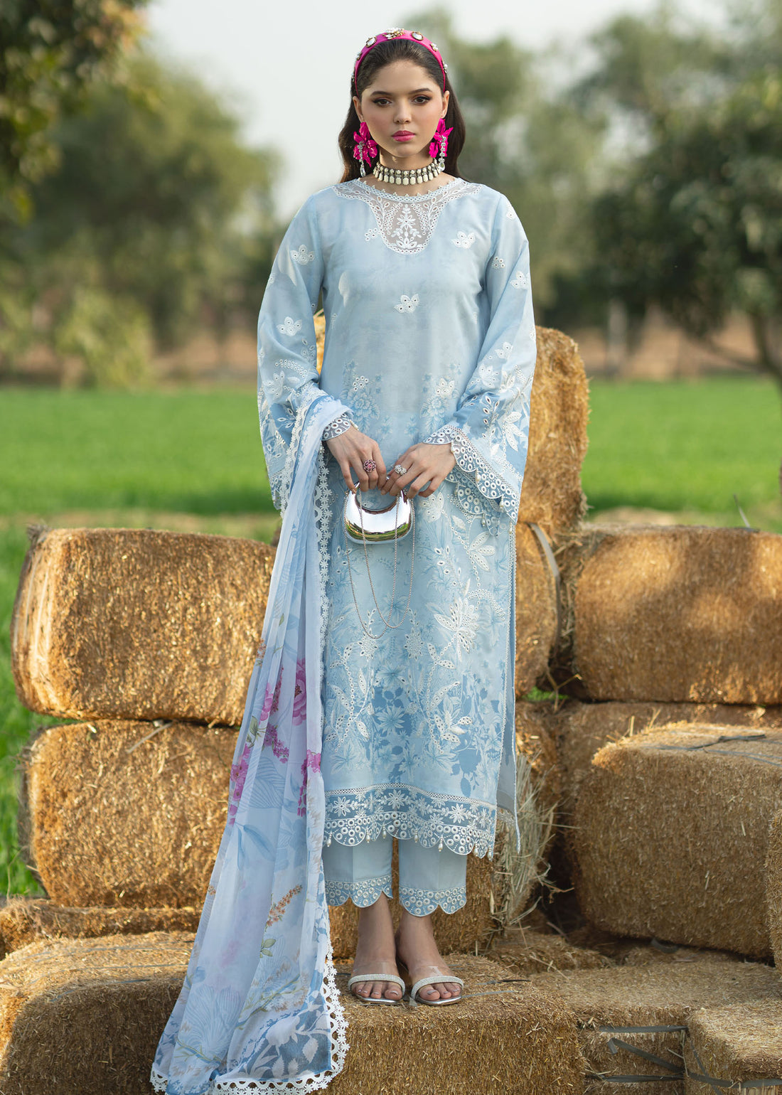 Sardinia | Printkari Lawn Edit 25 | Iris - House Of Hania