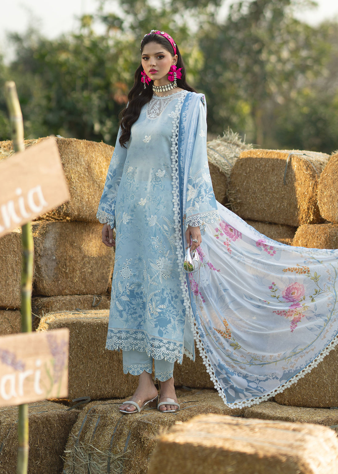 Sardinia | Printkari Lawn Edit 25 | Iris - House Of Hania