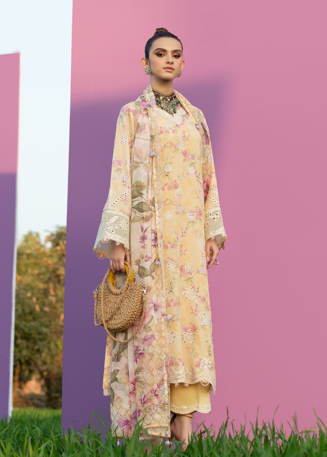 Sardinia | Printkari Lawn Edit 25 |  Sunflower - House Of Hania