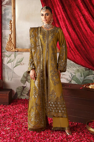 Shagna Premium Embroidered Raw Silk 3Pc Suit S-07 Maya - House Of Hania