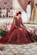 Silsila by Saad Shaikh Embroidered Net 3Pc Suit D-02 Elaila - House Of Hania