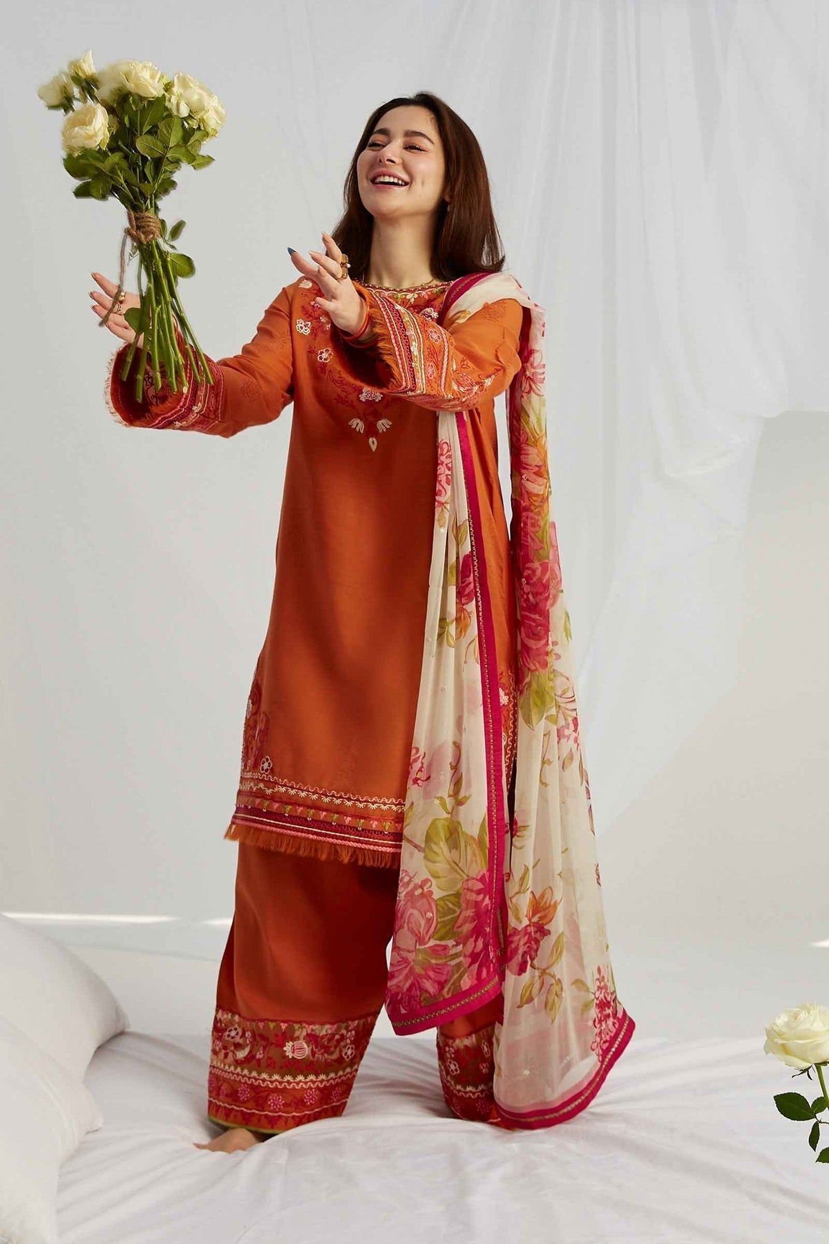 ZARA SHAHJAHAN-ZCE23-10B-COCO LAWN VOLUME ll 2023 - House Of Hania