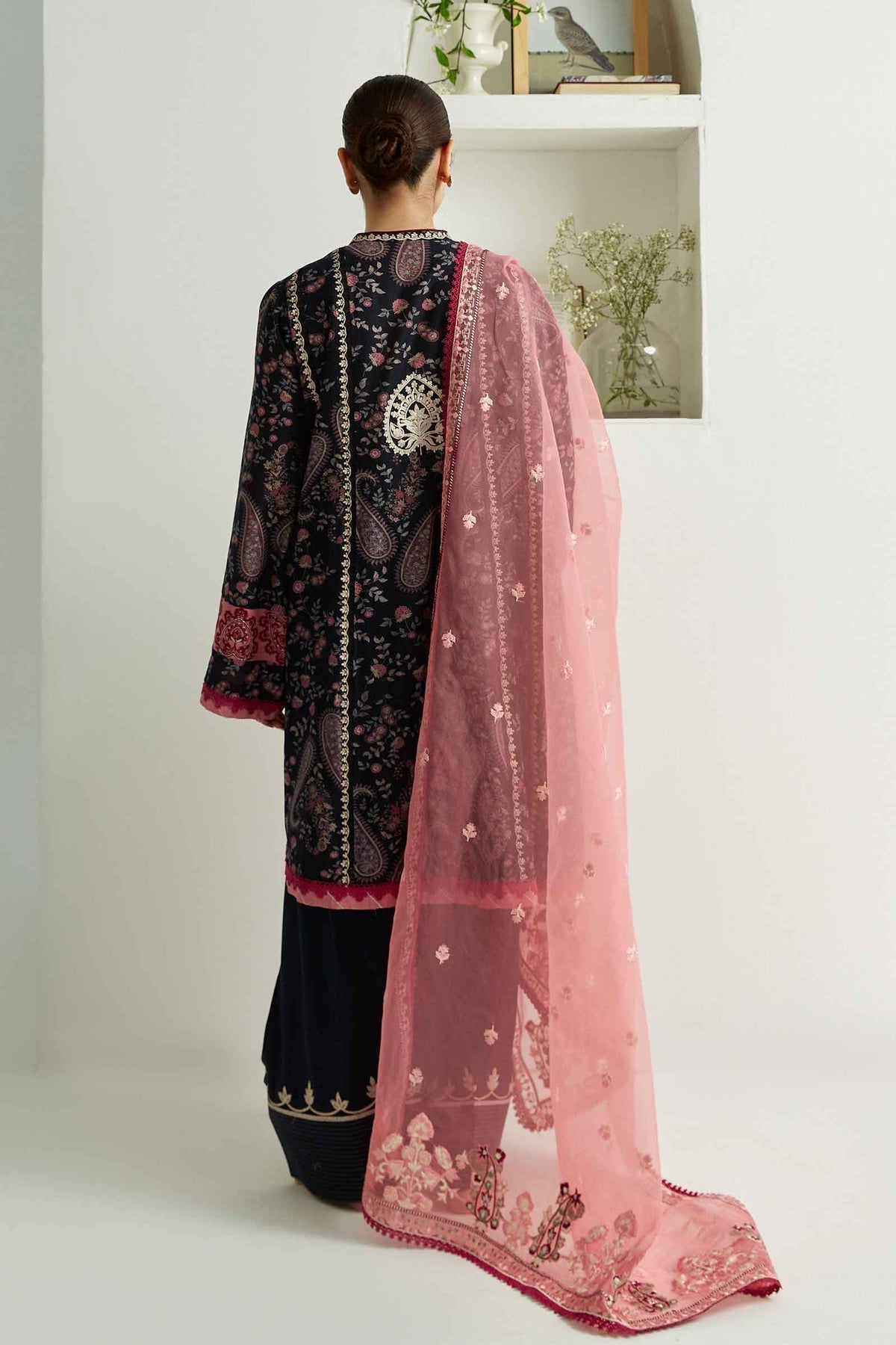 ZARA SHAHJAHAN-ZCE23-3B-COCO LAWN VOLUME ll 2023 - House Of Hania