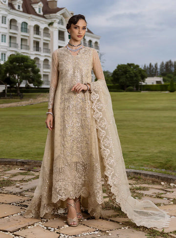 Zainab Chottani Embroidered Organza 3Pc Suit D-04 Ivana 3 s - House Of Hania
