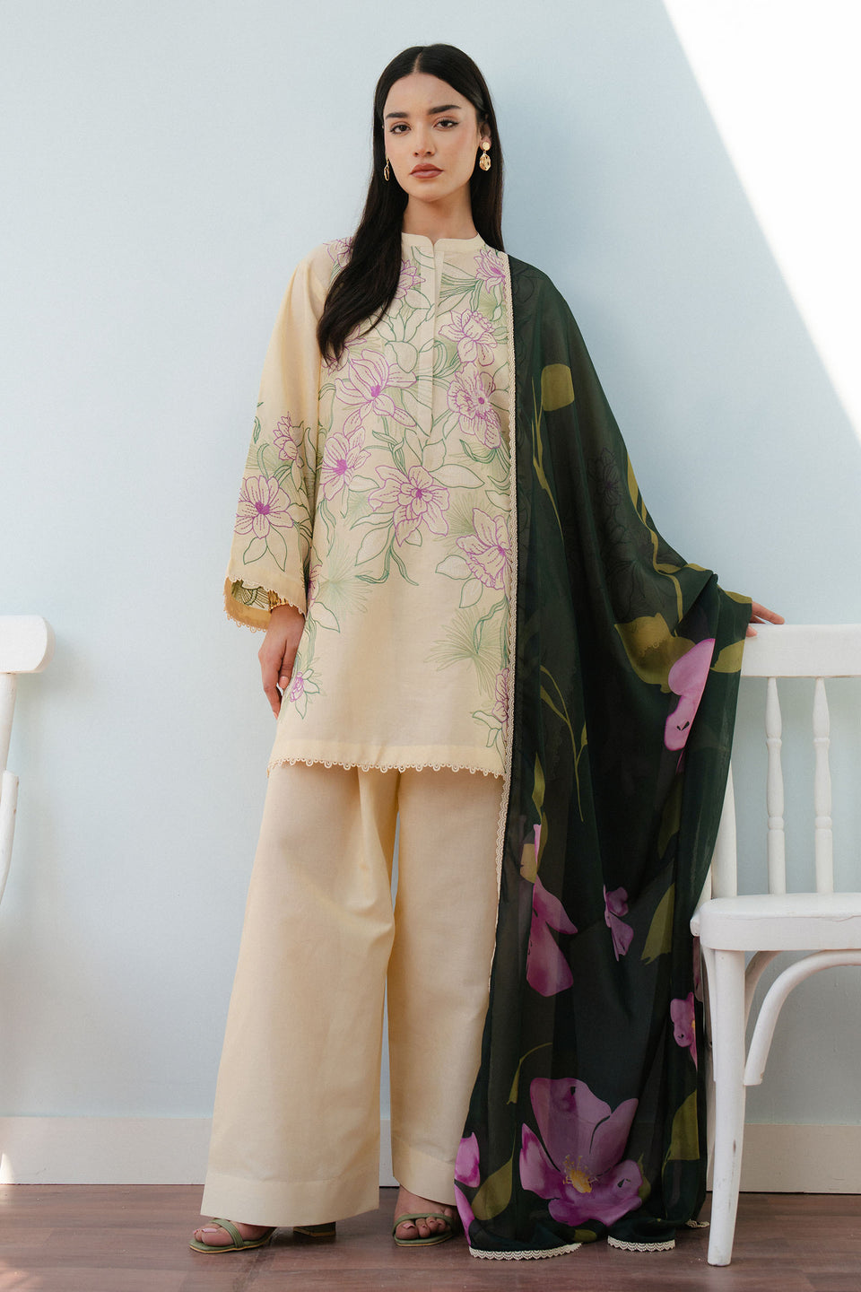 Zara Shahjahan | Coco Lawn 25 | BLOOM-1B - House Of Hania