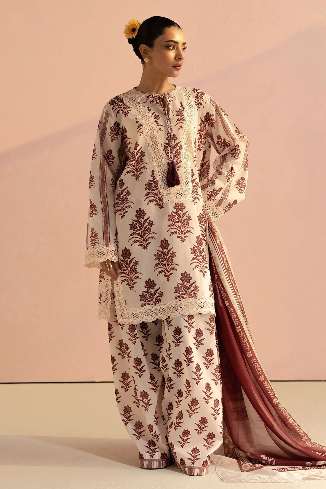 Zara Shahjahan | Coco Prints 25 | Amari-1B - House Of Hania