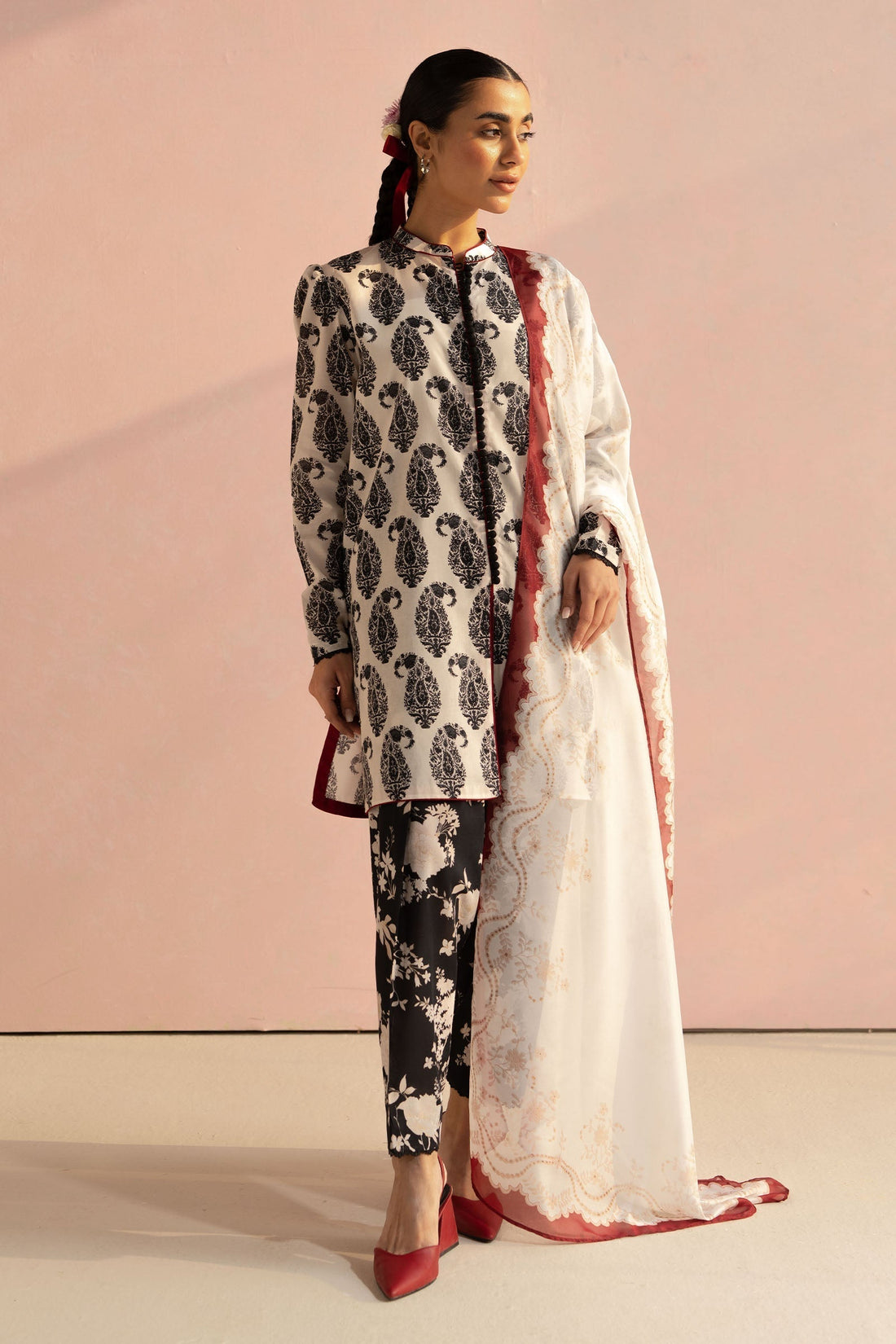Zara Shahjahan | Coco Prints 25 | Paisley-6A - House Of Hania