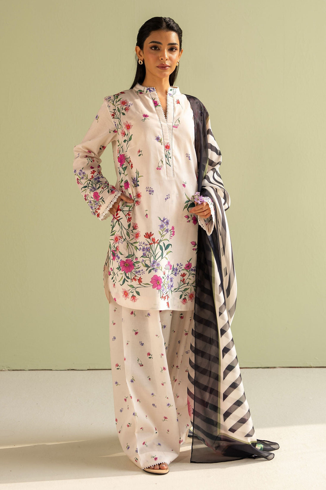 Zara Shahjahan | Coco Prints 25 | Reena-4B - House Of Hania