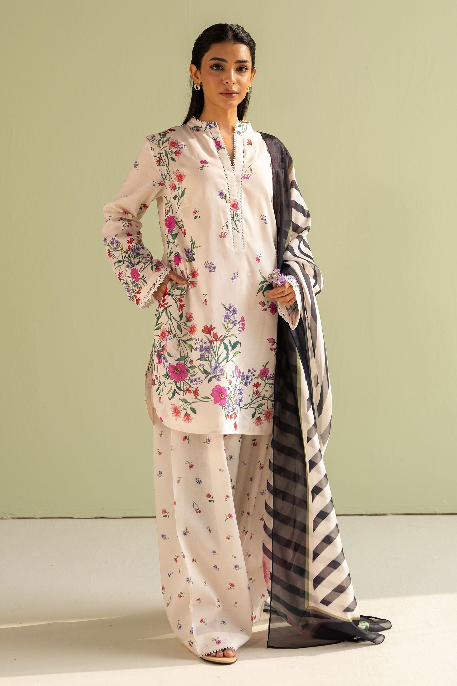 Zara Shahjahan | Coco Prints 25 | Reena-4B - House Of Hania