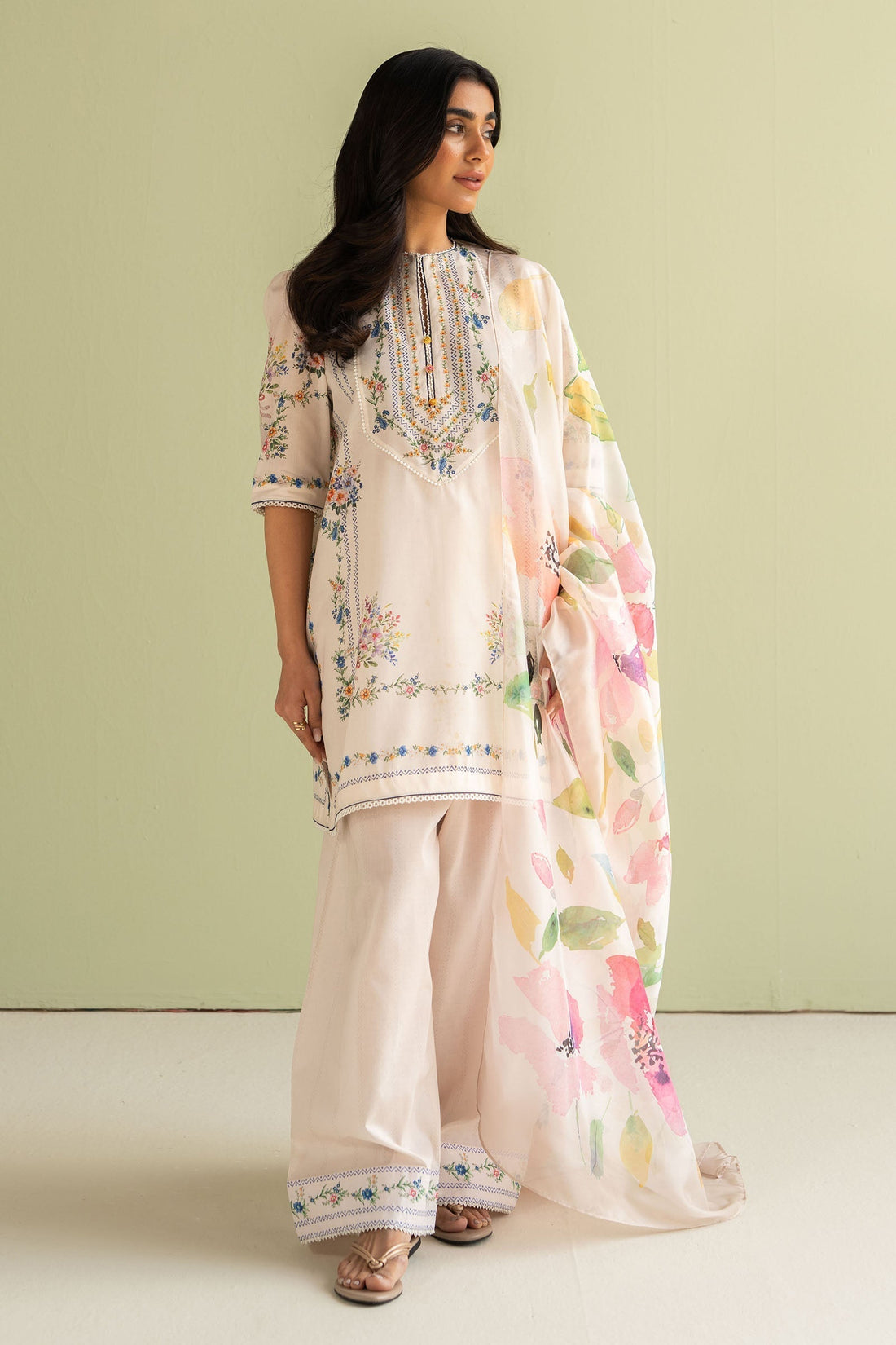 Zara Shahjahan | Coco Prints 25 | Ria-3A - House Of Hania