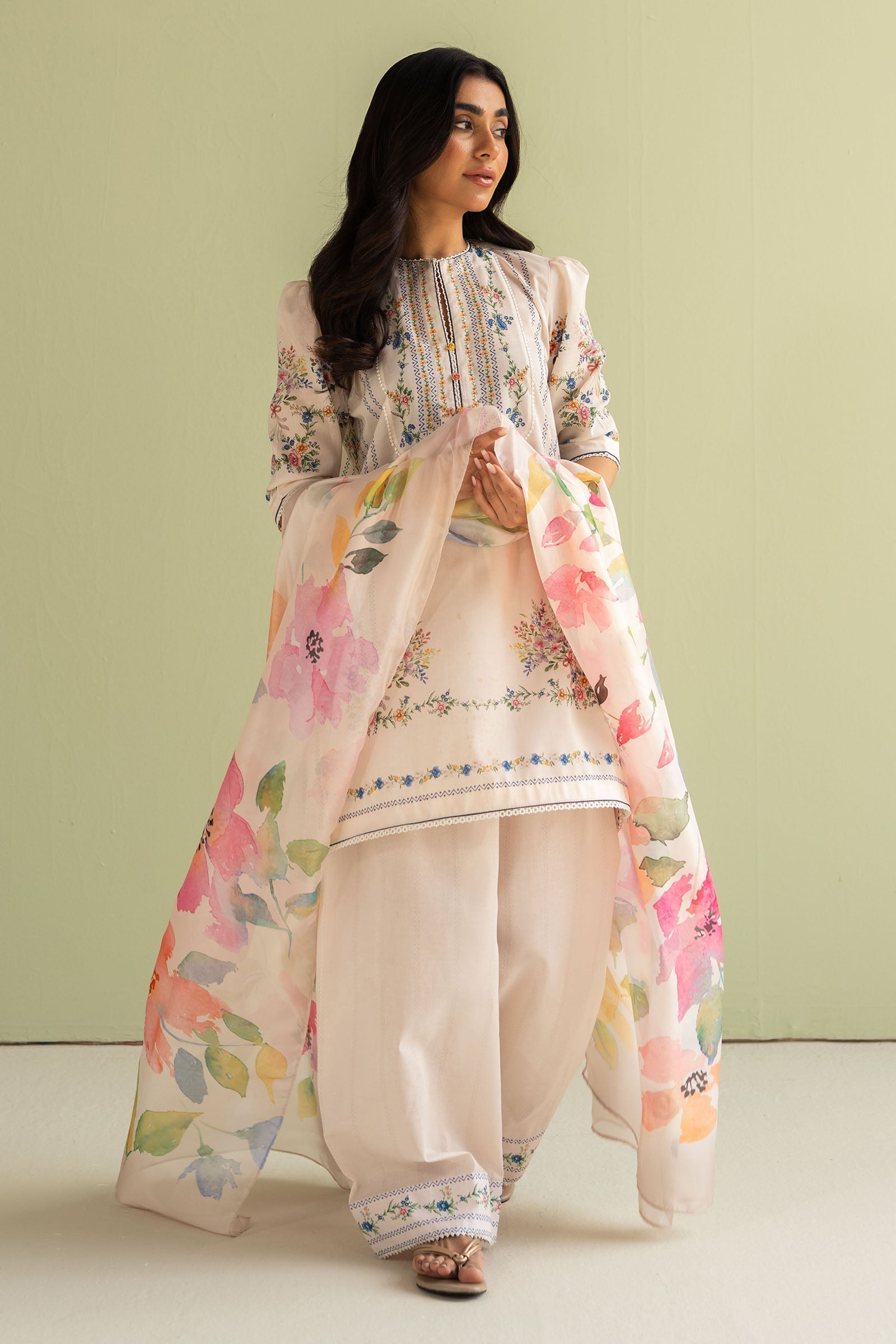 Zara Shahjahan | Coco Prints 25 | Ria-3A - House Of Hania