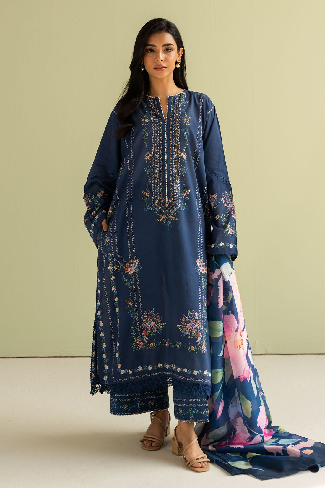Zara Shahjahan | Coco Prints 25 | Ria-3B - House Of Hania