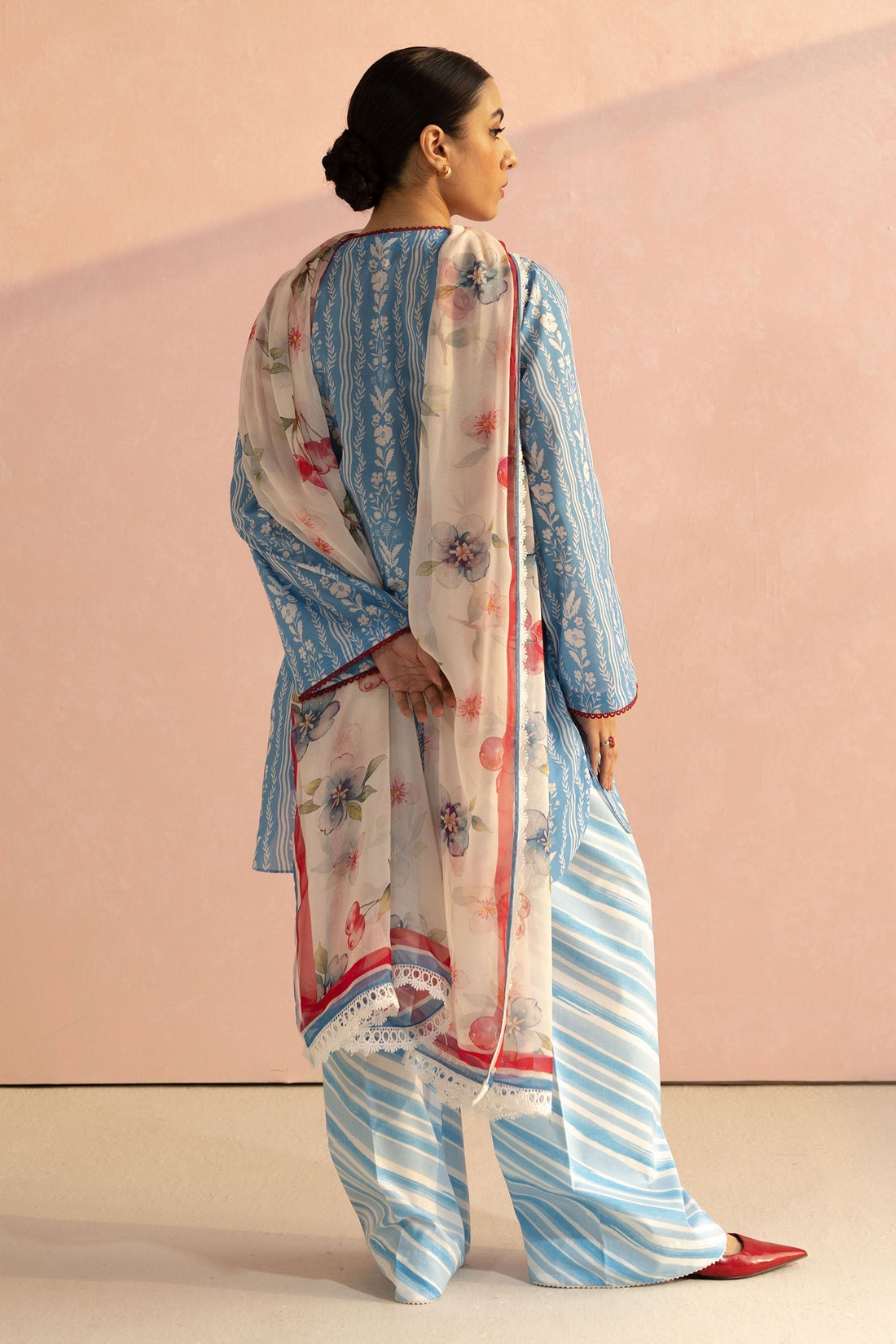 Zara Shahjahan | Coco Prints 25 | Ruby-9B - House Of Hania