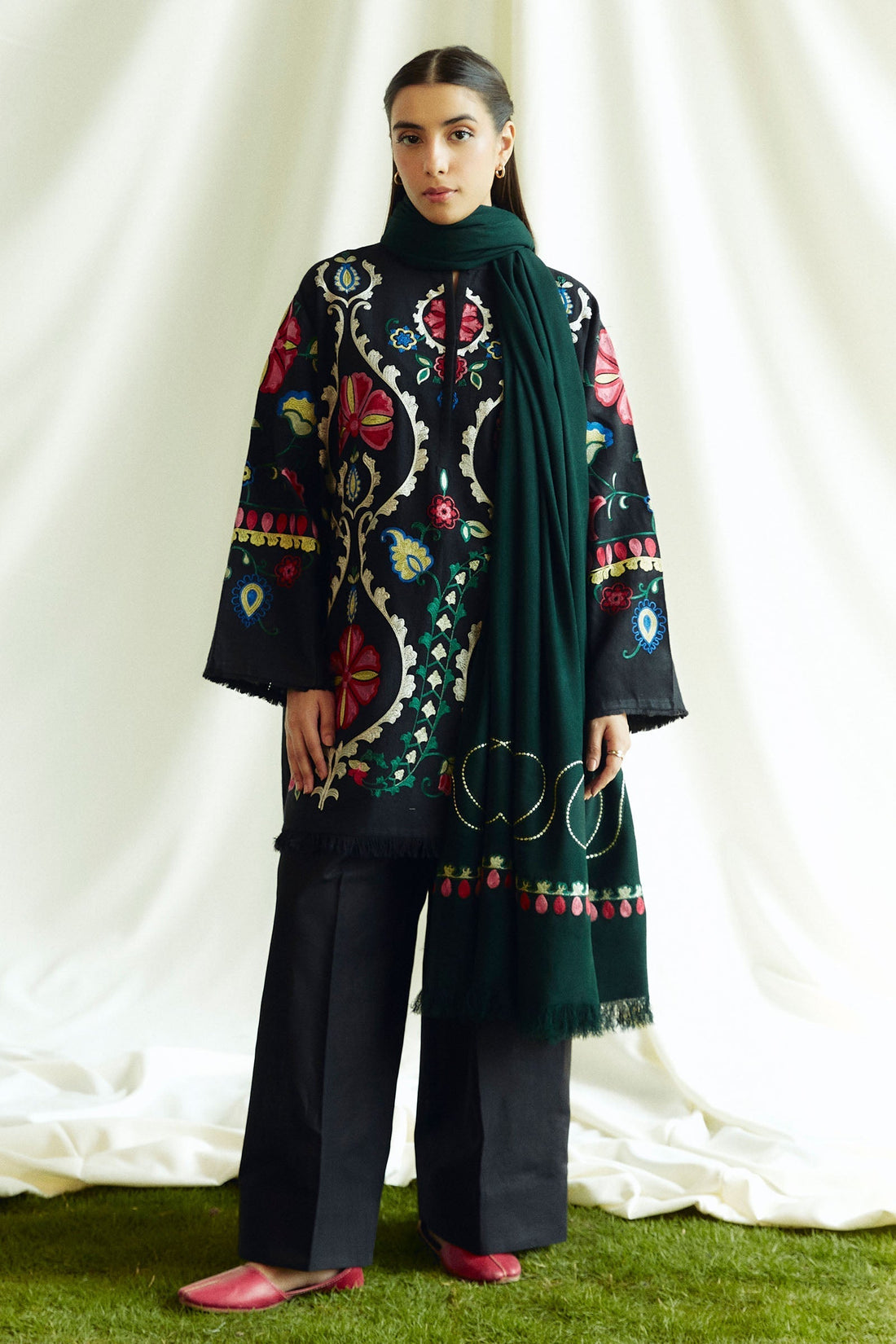 Zara Shahjahan | Coco Winter 24 | Moonstone-1B - House Of Hania
