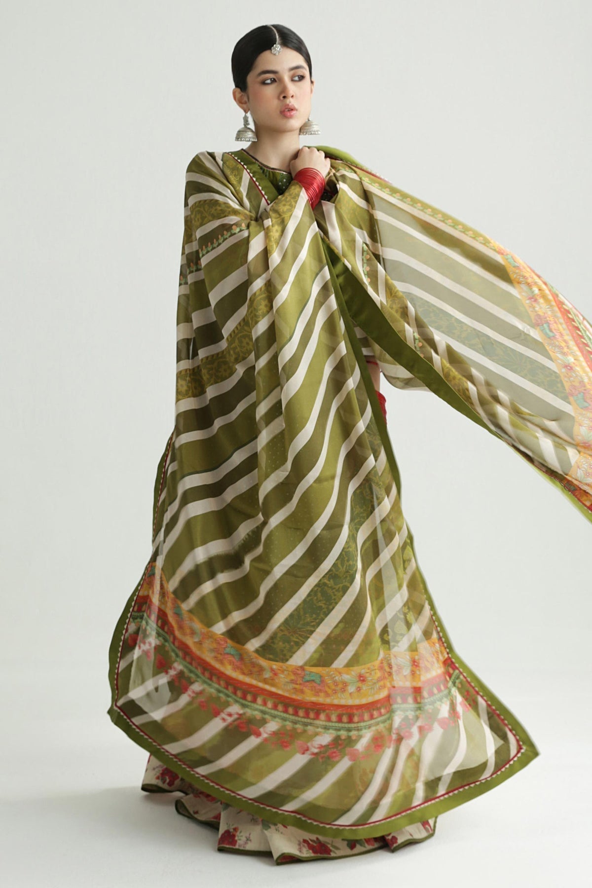 Zara Shahjahan | Luxury Lawn 24 | AAINA-8B - House Of Hania