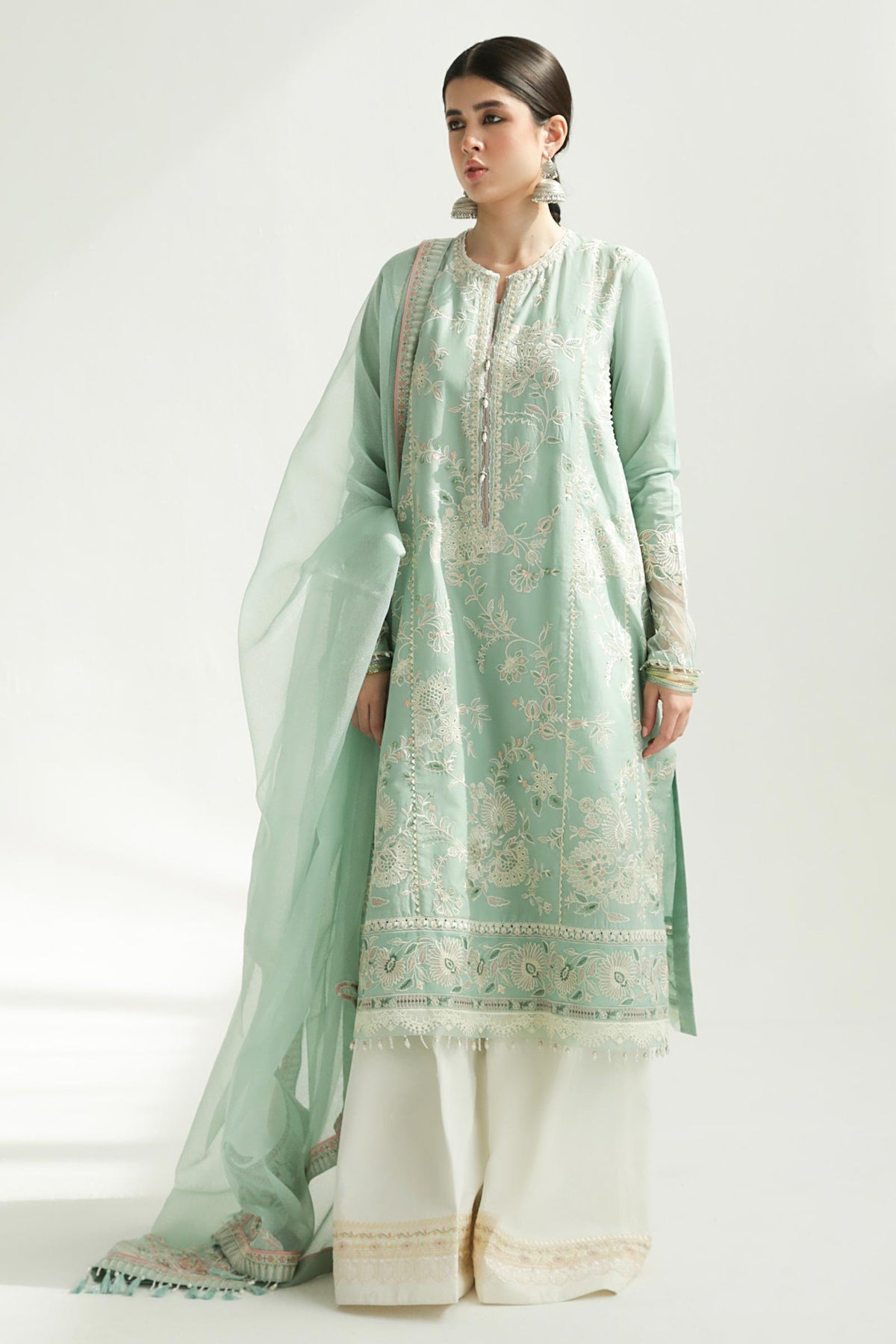 Zara Shahjahan | Luxury Lawn 24 | AMIRA-5B - House Of Hania