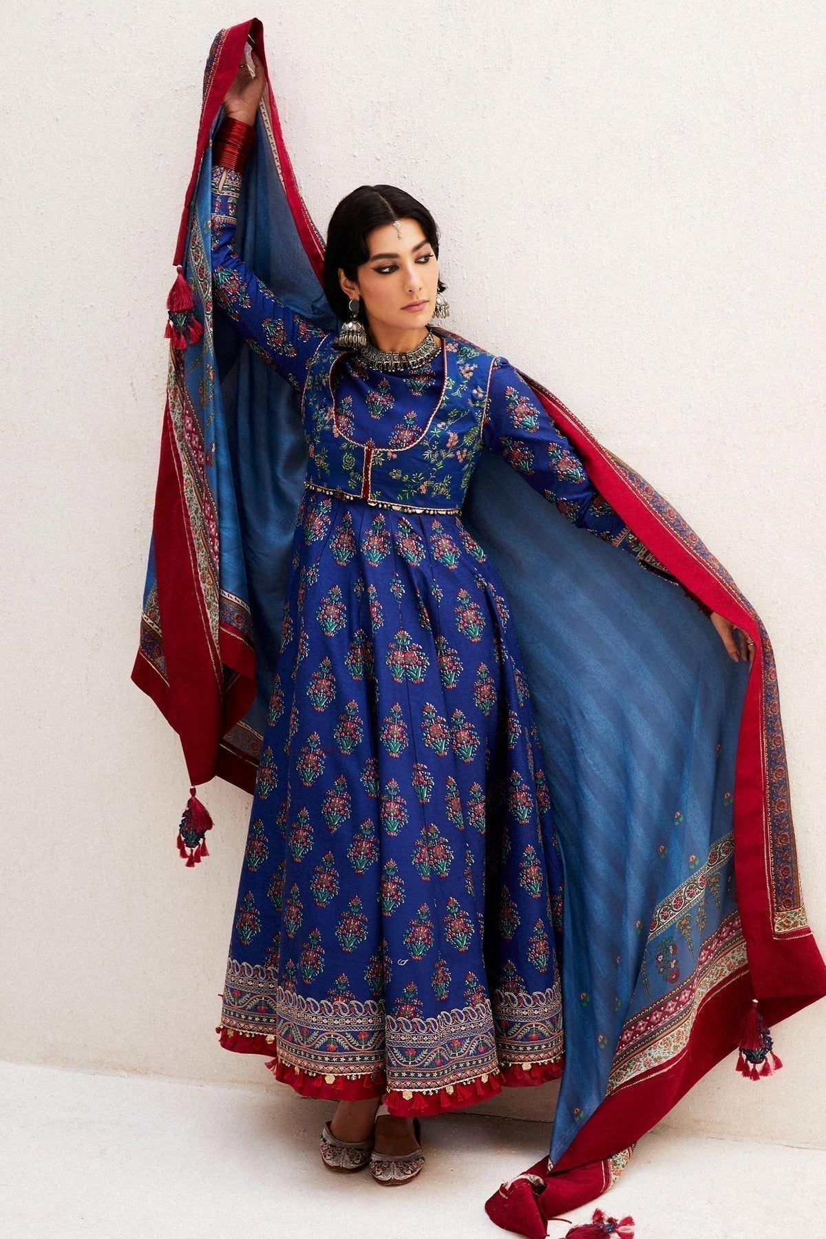 Zara Shahjahan | Luxury Lawn 24 | ANARKALI-11A - House Of Hania
