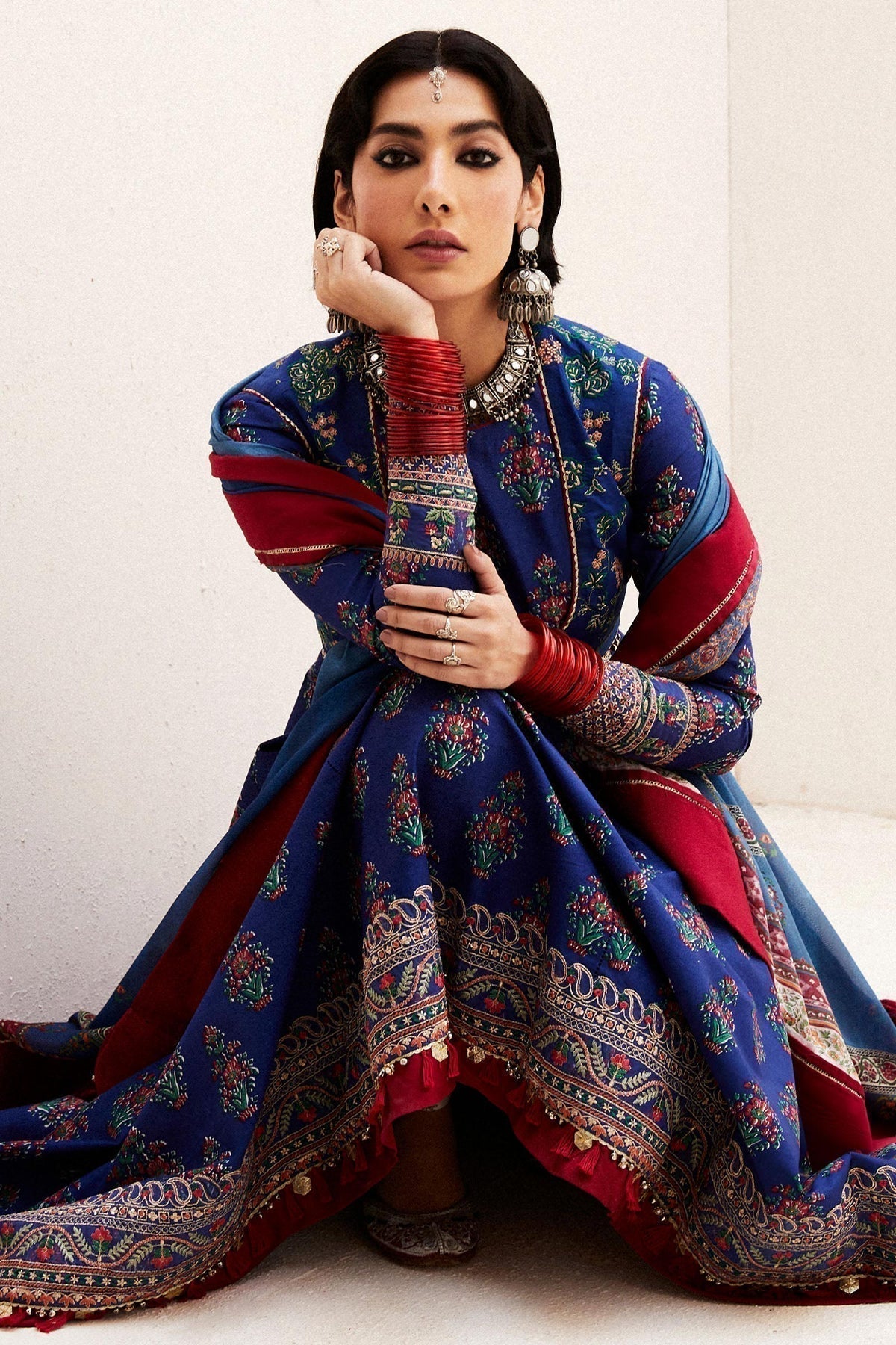 Zara Shahjahan | Luxury Lawn 24 | ANARKALI-11A - House Of Hania