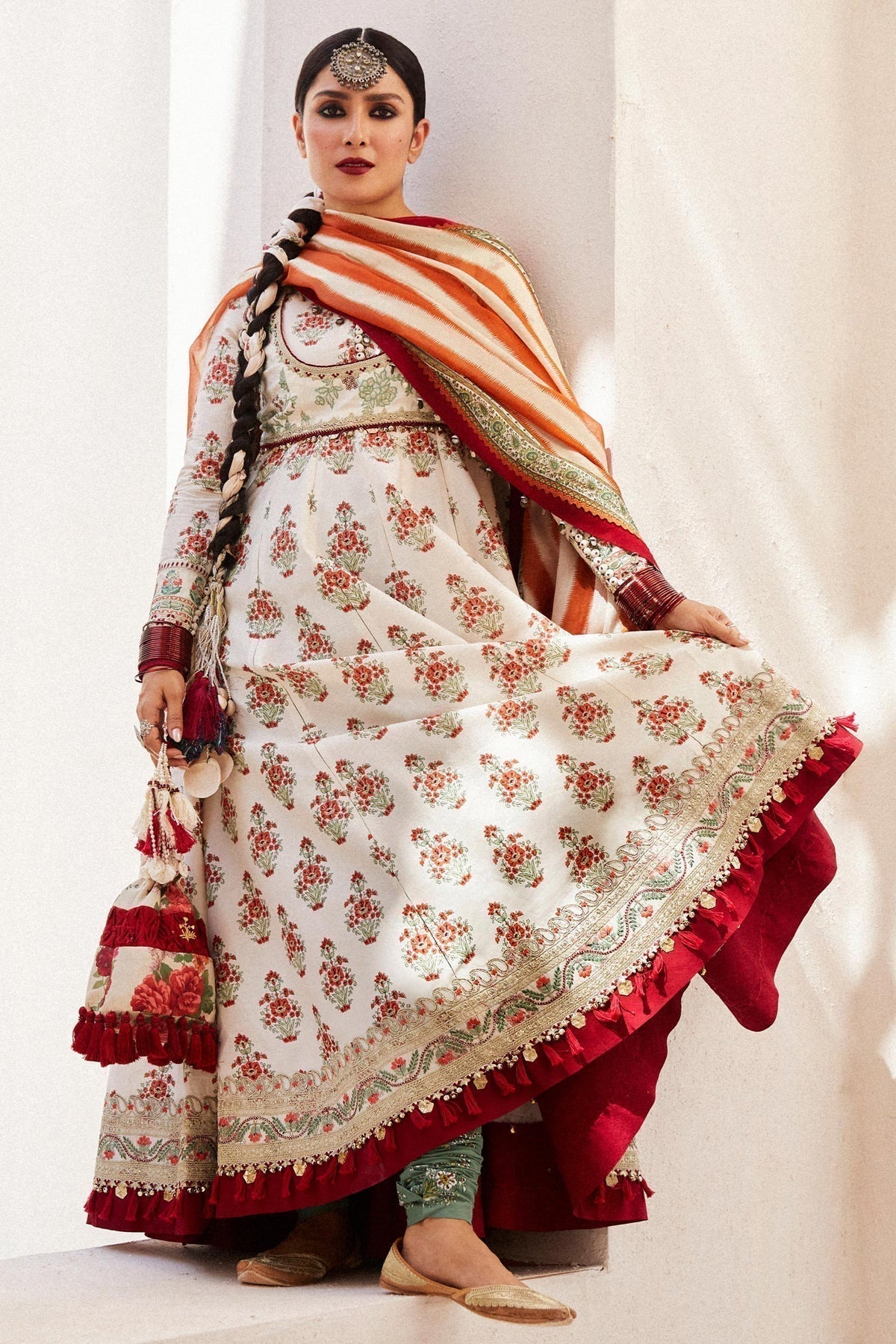 Zara Shahjahan | Luxury Lawn 24 | ANARKALI-11B - House Of Hania