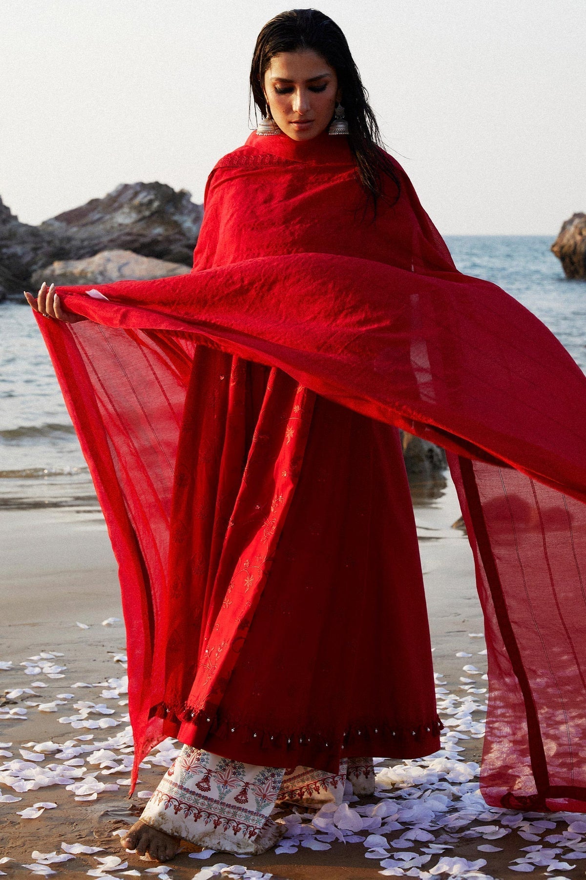 Zara Shahjahan | Luxury Lawn 24 | DEENA-12A - House Of Hania