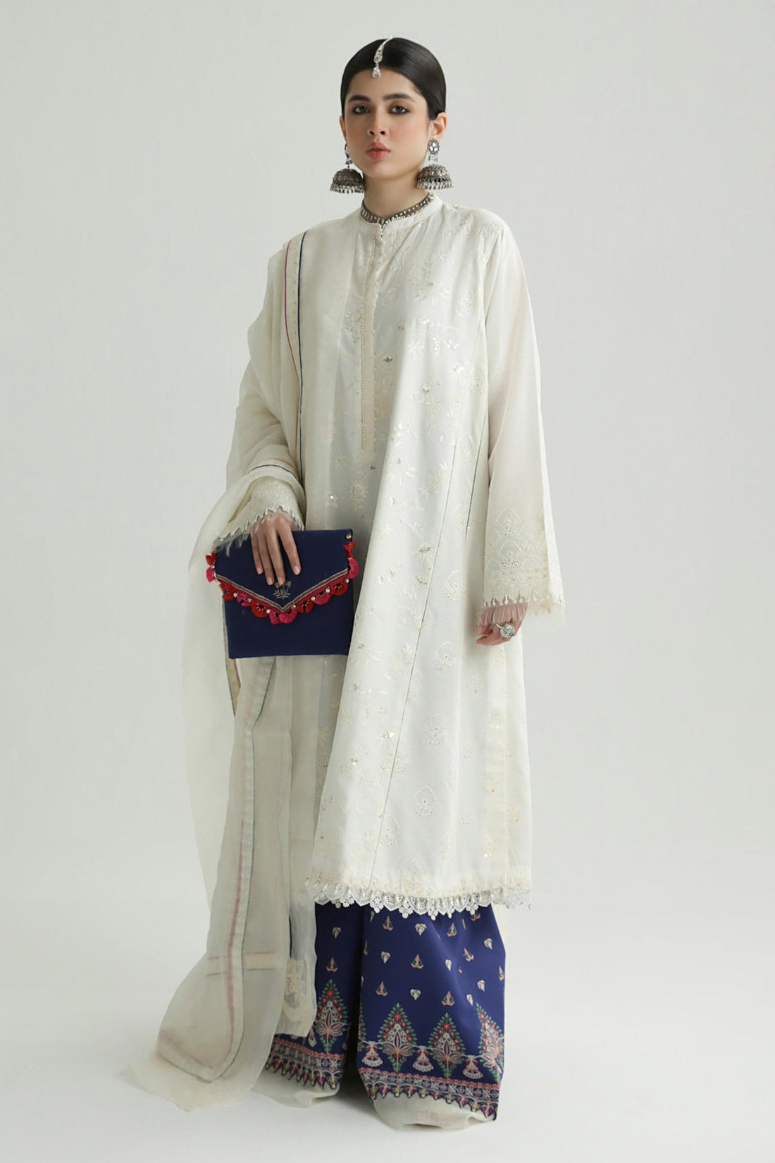 Zara Shahjahan | Luxury Lawn 24 | DEENA-12B - House Of Hania
