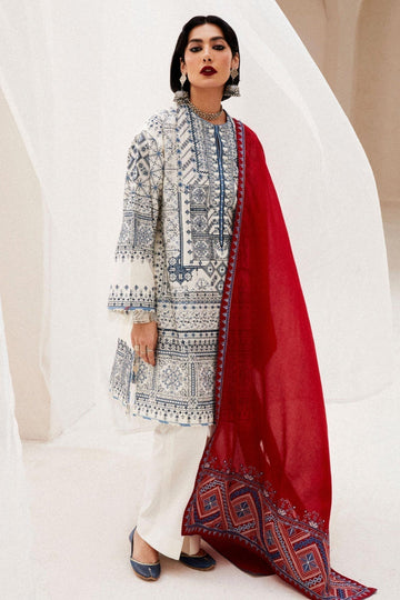 Zara Shahjahan | Luxury Lawn 24 | DIYA-2A - House Of Hania