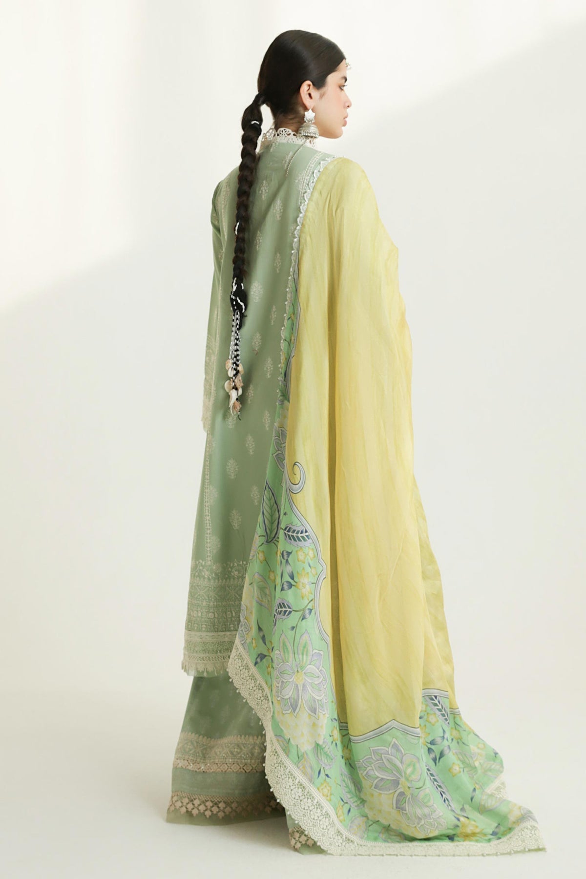 Zara Shahjahan | Luxury Lawn 24 | MAHI-1B - House Of Hania