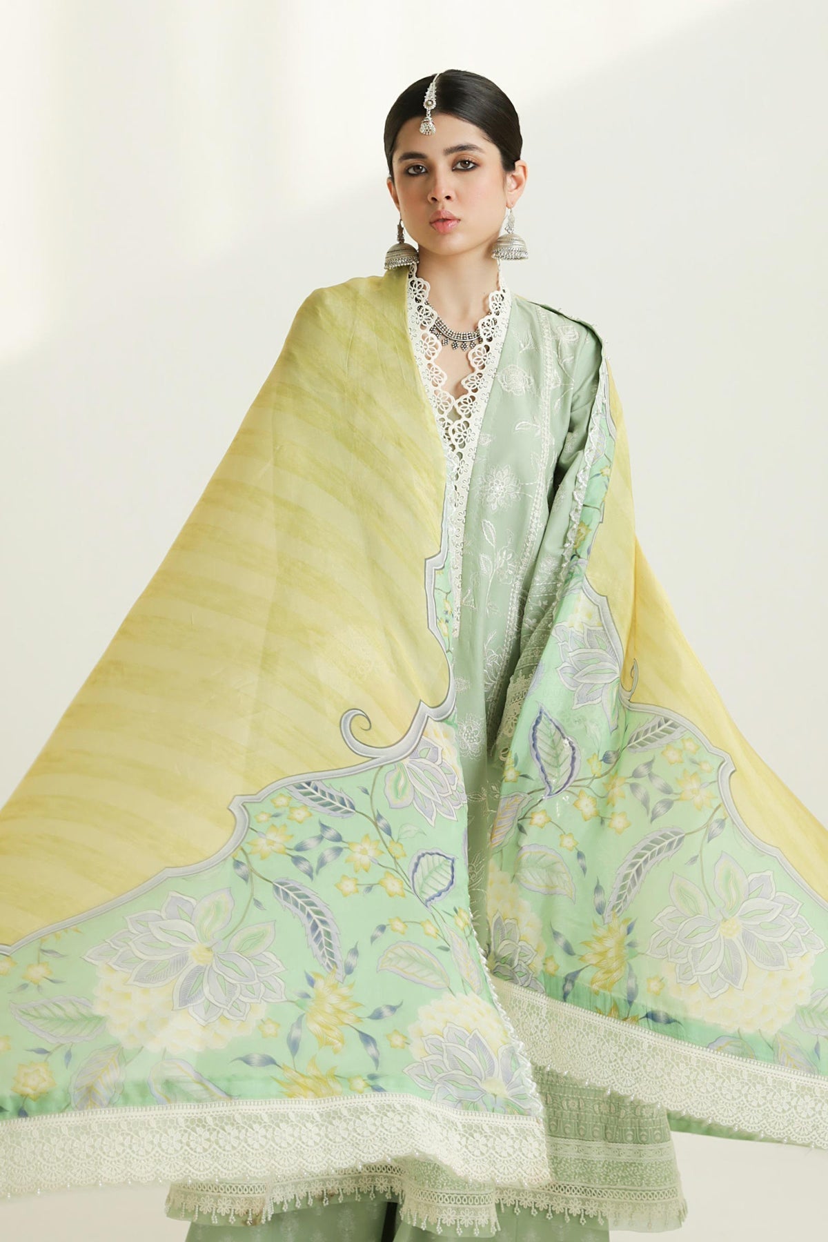 Zara Shahjahan | Luxury Lawn 24 | MAHI-1B - House Of Hania