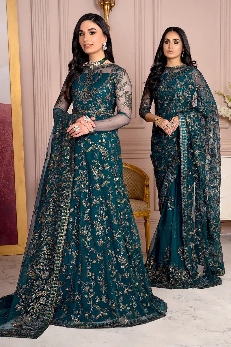 Zarif | Afreen Formals | ZA 01 EVERGREEN - House Of Hania