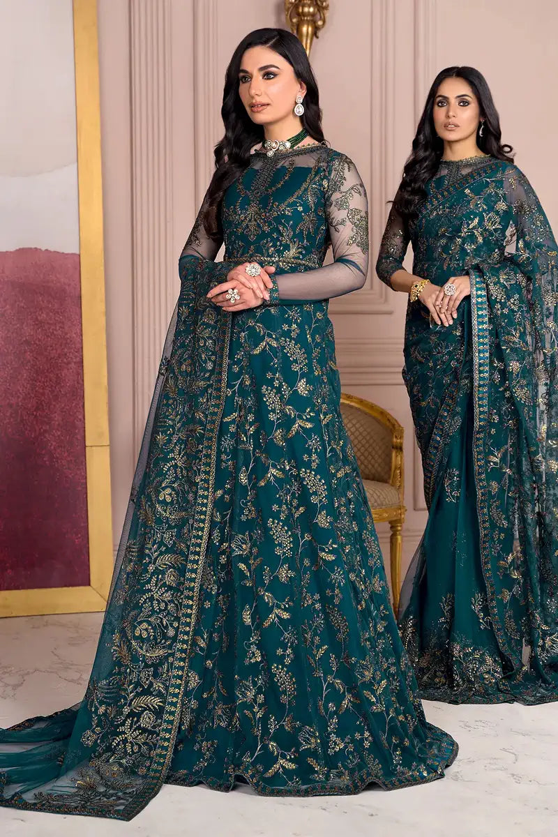 Zarif | Afreen Formals | ZA 01 EVERGREEN - House Of Hania