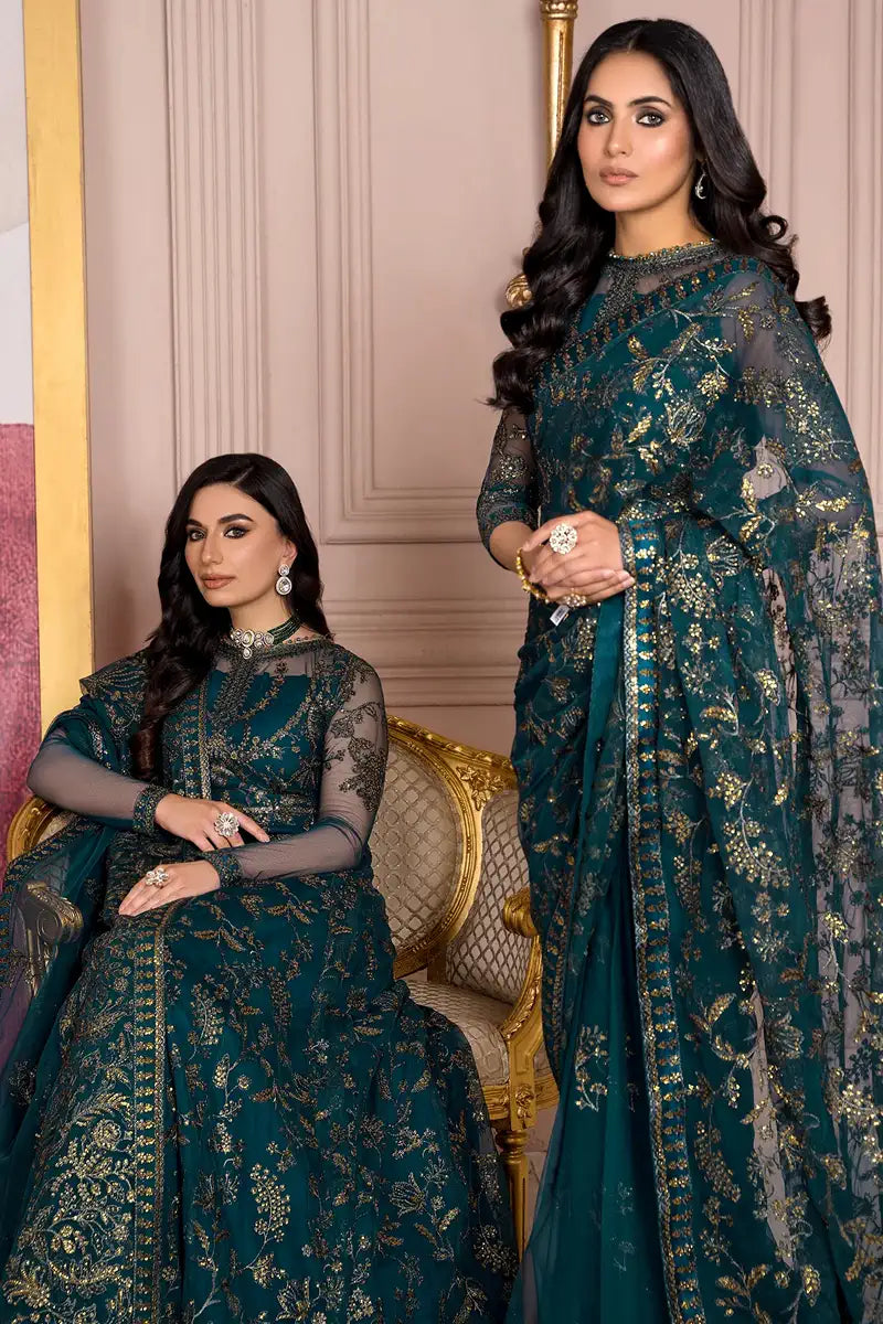 Zarif | Afreen Formals | ZA 01 EVERGREEN - House Of Hania