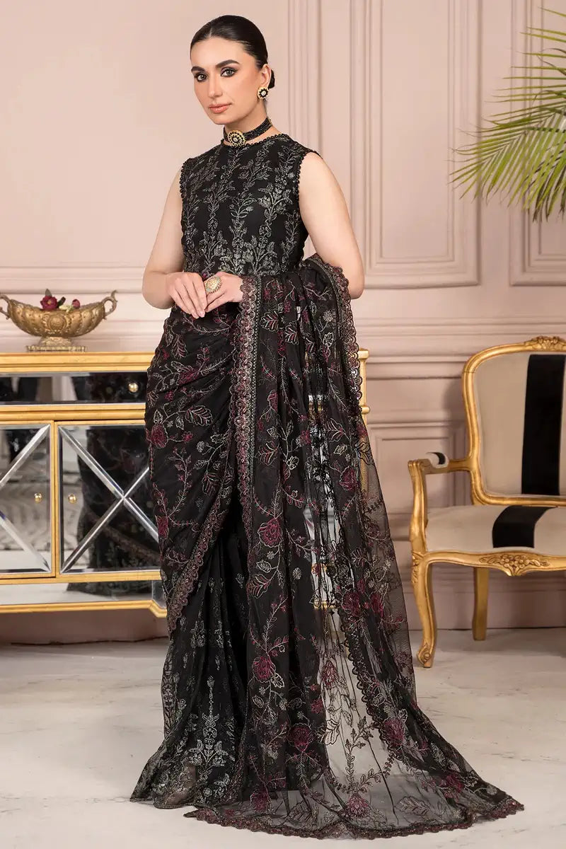 Zarif | Afreen Formals | ZA 03 Black AFFAIR - House Of Hania