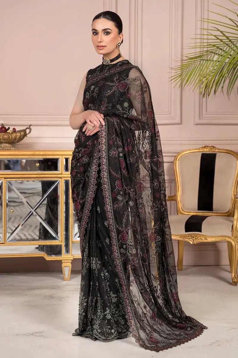 Zarif | Afreen Formals | ZA 03 Black AFFAIR - House Of Hania