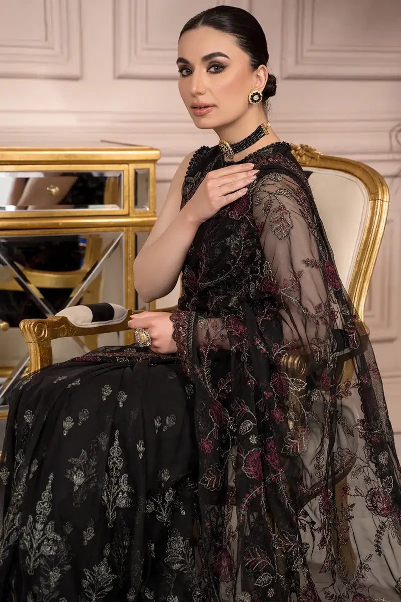 Zarif | Afreen Formals | ZA 03 Black AFFAIR - House Of Hania