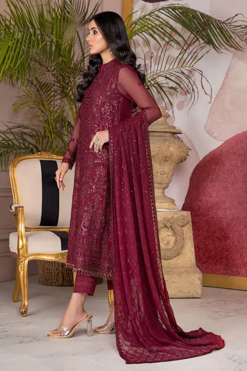 Zarif | Afreen Formals | ZA 04 MULBERRY - House Of Hania