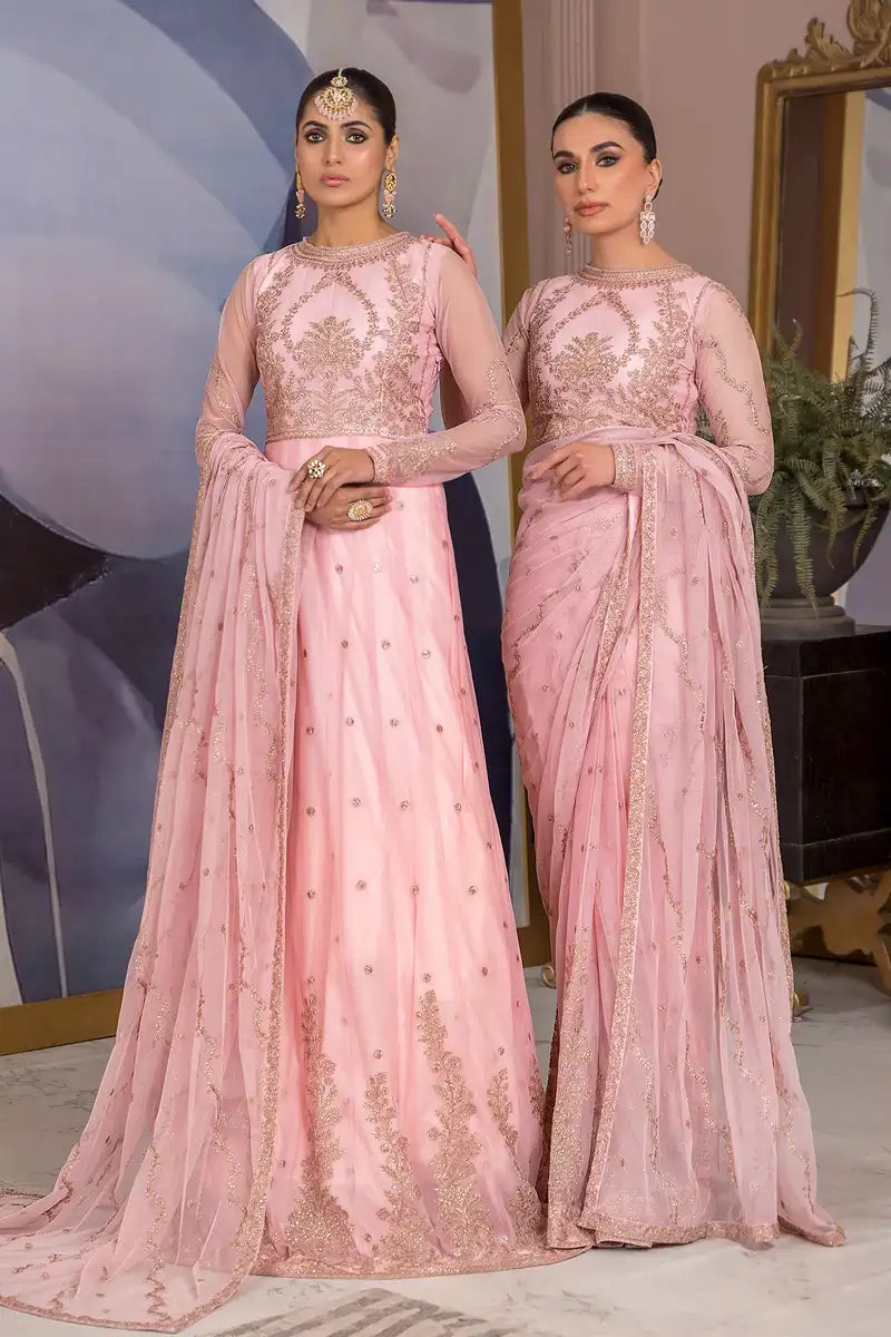 Zarif | Afreen Formals | ZA 06 FRENCH ROSE - House Of Hania