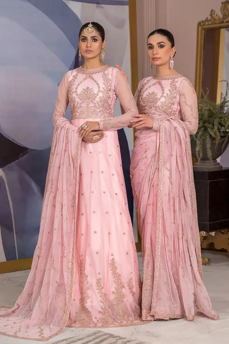 Zarif | Afreen Formals | ZA 06 FRENCH ROSE - House Of Hania